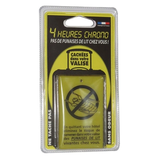 Plaquette antipunaise de lit pour valise - TRANQUILLEO