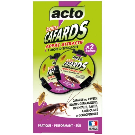 Acto boites appat cafards blattes au spinosad x2 - ACTO