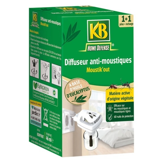 Diffuseur anti-moustiques sans insecticide /nc - KB HOME DEFENSE