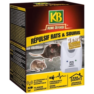 Répulsif rats et souris ultrasons - KB HOME DEFENSE