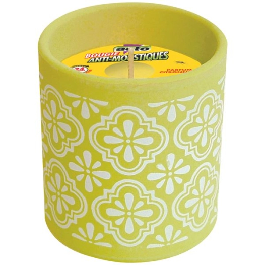 Bougie anti moustiques au geraniol et citronnelle 24 heures - ACTO