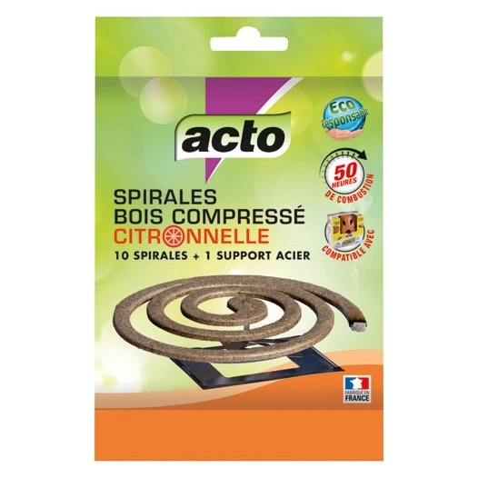 Acto spirales bois compresse citronnellex10 - ACTO