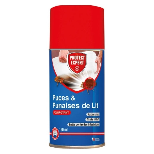 Aérosol foudroyant puces punaises 150ml /nc - PROTECT EXPERT