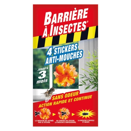 Stickers anti mouches vitres x4 /nc - BARRIERE A INSECTES