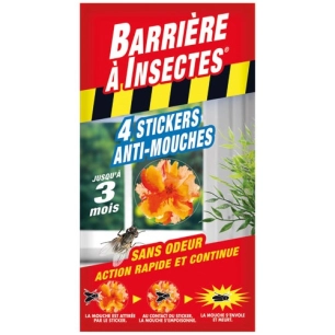 Stickers anti mouches vitres x4 /nc - BARRIERE A INSECTES