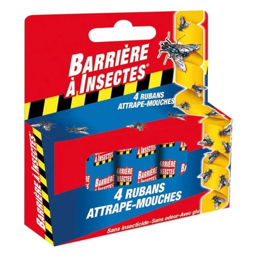 Attrape mouches ruban x4 /nc - BARRIERE A INSECTES