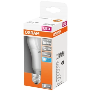 Led standard dépolie avec radiateur 13w e27 froid boite 1 - OSRAM