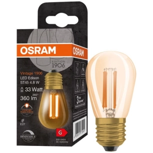 1906 led mini edison clair fil or 4.8w e27 chaud - OSRAM