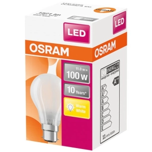 Led standard 11W B22 1521 lumens blanc chaud - OSRAM