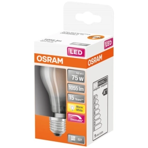 Led standard verre depoli variable 9w e27 chaud bte 1 - OSRAM