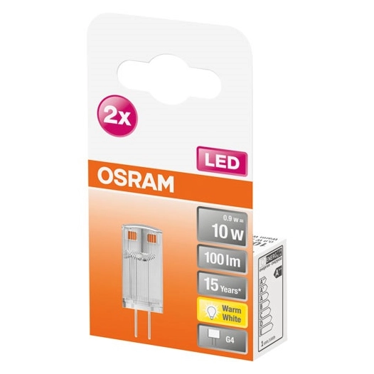 Led capsule clair 0.9w g4 chaud boite de 2 - OSRAM