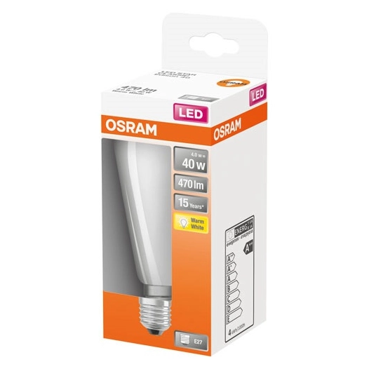 Led edison dépolie filament 4.5w e27 chaud bte 1 - OSRAM