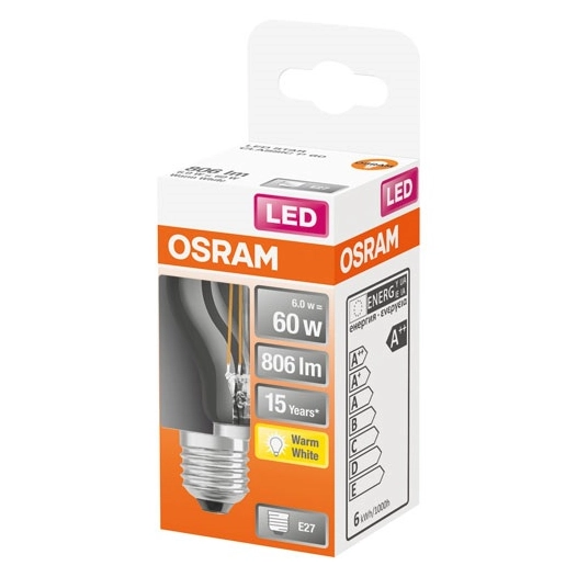Led sphérique clair filament 7w e27 chaud bte 1 - OSRAM