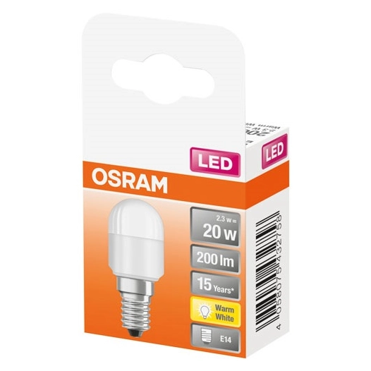 Led mini tube t26 dépoli 2.3w e14 chaud boite de 1 - OSRAM
