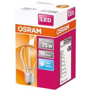 Ampoule led standard claire filament 7W60 E27 froid - OSRAM