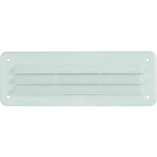 Grille plastique rectangulaire extra-plate blanc 254x110 - AUTOGYRE