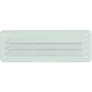 Grille plastique rectangulaire extra-plate blanc 254x110 - AUTOGYRE