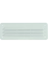 Grille plastique rectangulaire extra-plate blanc 254x110 - AUTOGYRE