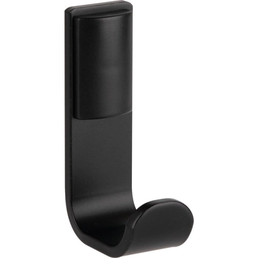 patere alur noir mat 1 tete