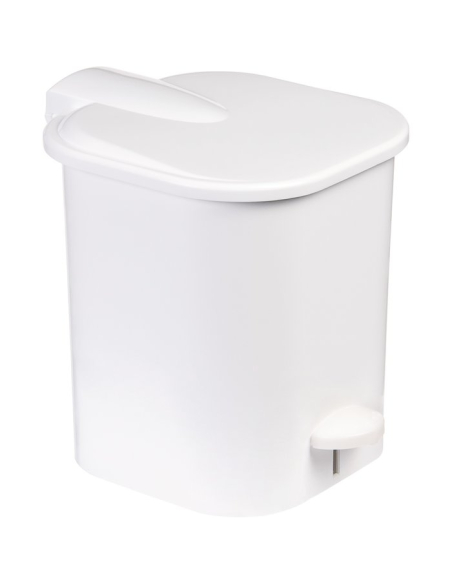 Poubelle Blanche 4L Compacte et Hygiénique - Gilac