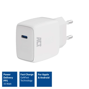 chargeur usb-c 35w avec power delivery pps et ganfast