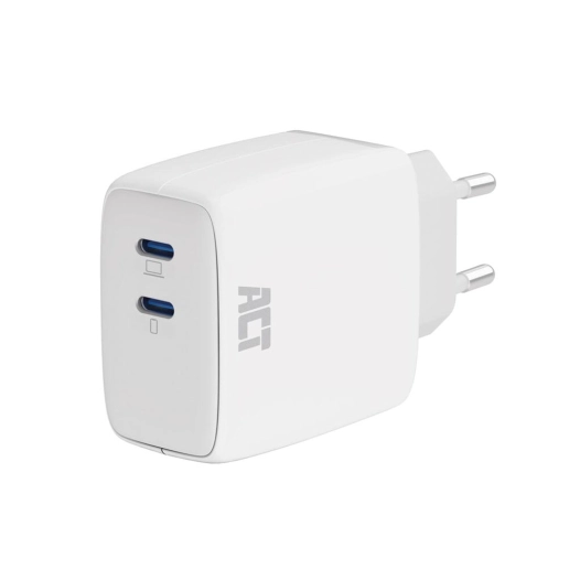 chargeur usb-c 65w 2 ports avec power delivery pps et ganfast