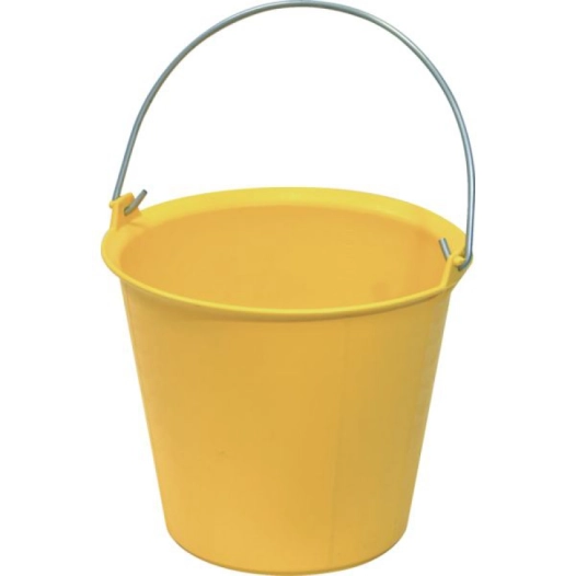 Seau plastique 13 litres renforcé -jaune - TALIA PLAST