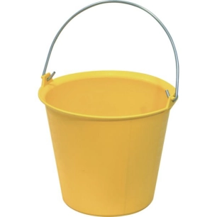 Seau plastique 13 litres renforcé -jaune - TALIA PLAST