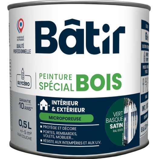 p/bois sat 0,5l vert b ral6005