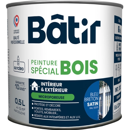 p/bois sat 0,5l bleu b ral5005