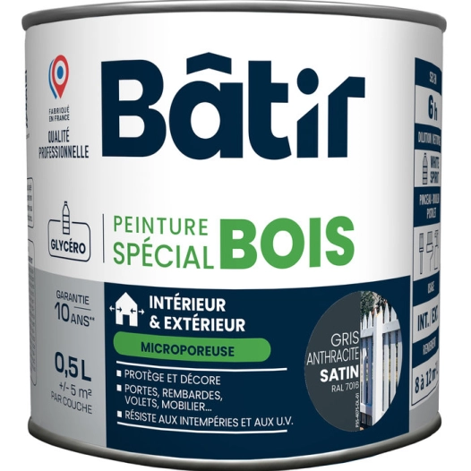 p/bois sat 0,5l gris a ral7016