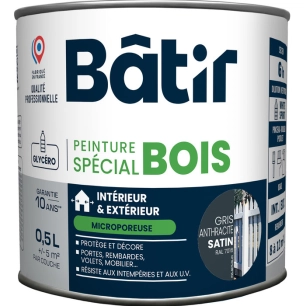p/bois sat 0,5l gris a ral7016