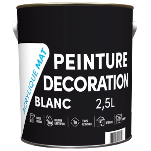 bat tdp peint. acryl. mat 2.5l