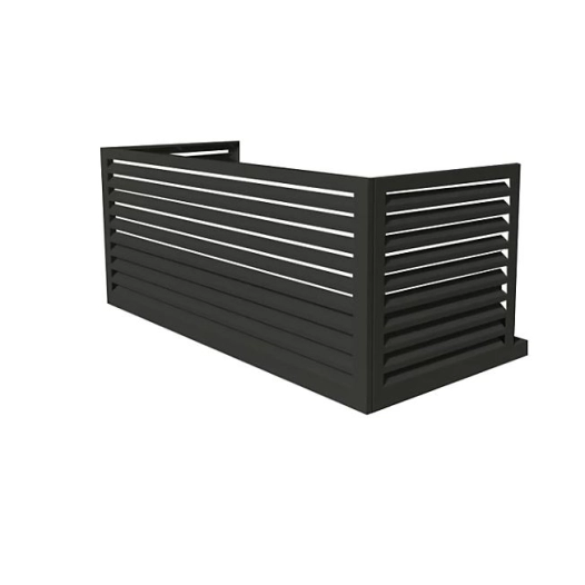 OPtion pour Cache-clim XL finition aluminium anthracite 23A au format XXL - 7016 Decoclim