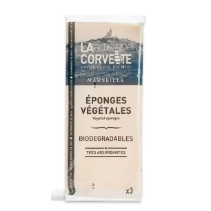 Eponges Végétales Lot de 3 - LA CORVETTE