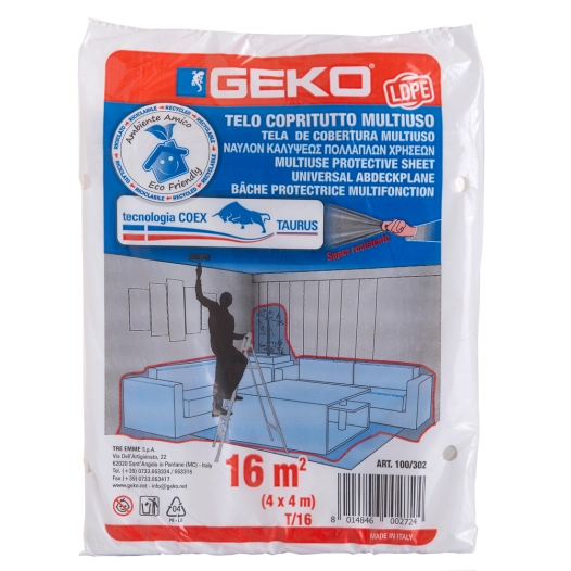 Bâche de Protection Epaisse 16m² sous Sachet - GEKO