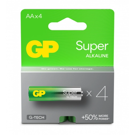 GP Super Alcalines Piles AA/LR6 Blister de 4 - GP