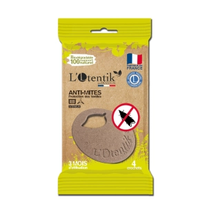 Anti-mites Textile Sachet de 4 Crochets TP19 - OTENTIK