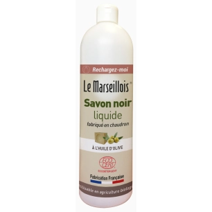 Savon Noir Liquide Flacon Vide 1L - LE MARSEILLOIS