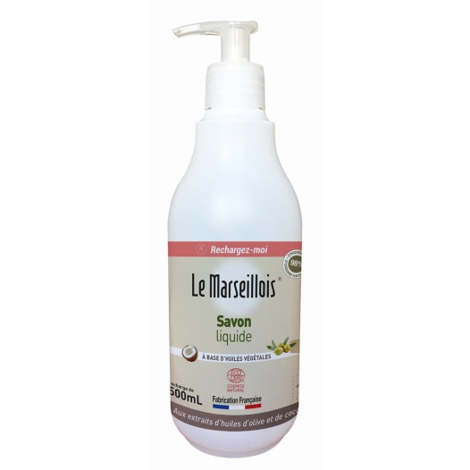 Savon Liquide de Marseille Flacon Vide 500ml - LE MARSEILLOIS