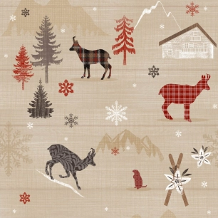 Nappe Toile Cirée Noël Eugine 20 ml- ACCESS DECO