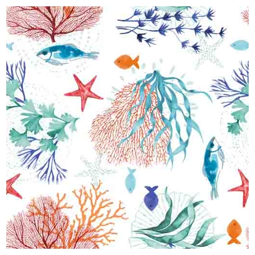 Toile Cirée Déco Caraïbes 140cmx20ml - ACCESS DECO