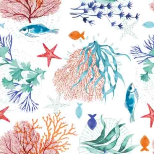 Toile Cirée Déco Caraïbes 140cmx20ml - ACCESS DECO