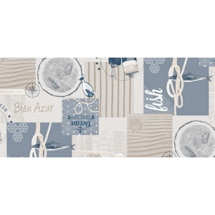 Toile Cirée Déco Bleu Azur 140cmx20ml - ACCESS DECO