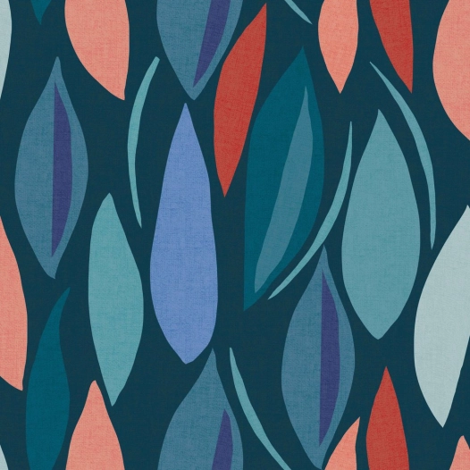 Toile Cirée Déco Charmille Bleu 140cm x 20ml - ACCESS DECO