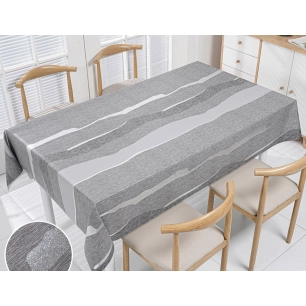 Toile Cirée Déco Sillon Gris 140cmx20ml - ACCESS DECO