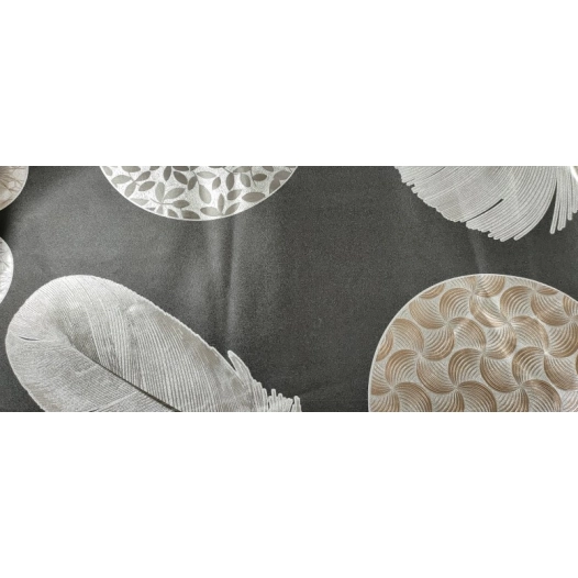 Toile Cirée Déco Duvet Black 140cmx20ml - ACCESS DECO