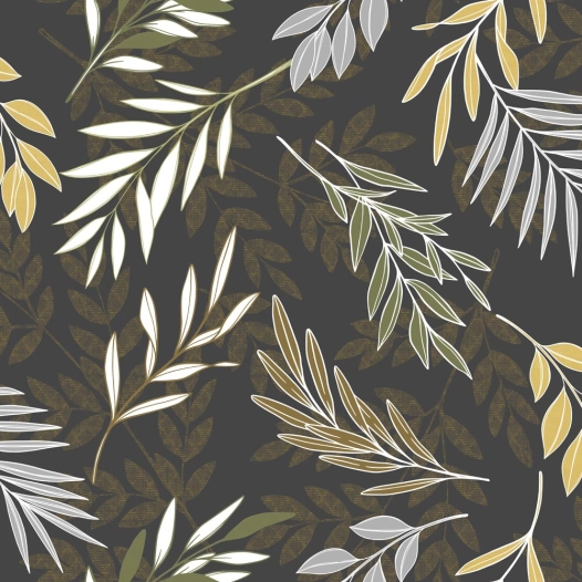 Toile Cirée Déco 140cm x 20ml Ramage Terre - ACCESS DECO