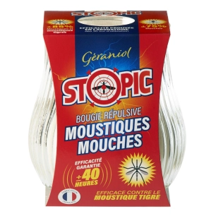 Bougie Répulsive Moustiques Mouches 40H - STOPIC
