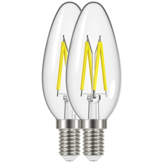 Ampoule Flamme Filament LED E14 WW Lot de 2 - PROLIGHT